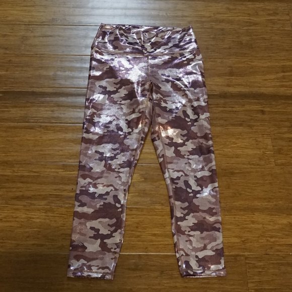 Fabletics Printed Powerhold Pink Leggings Size S/M - Picture 2 of 6